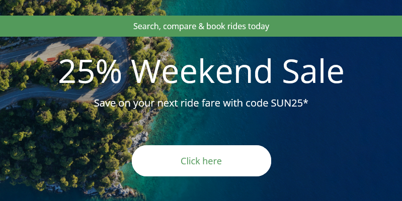 25% Weekend Sale. Use promo code SUN25 before midnight 18/09/2023.*