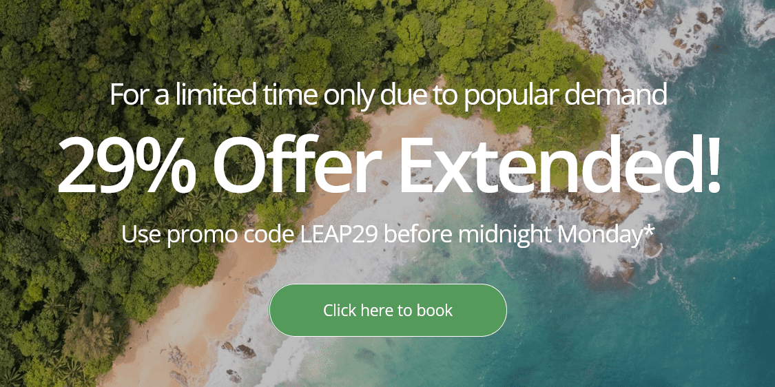 29% Leap Sale Extended | Use code LEAP29